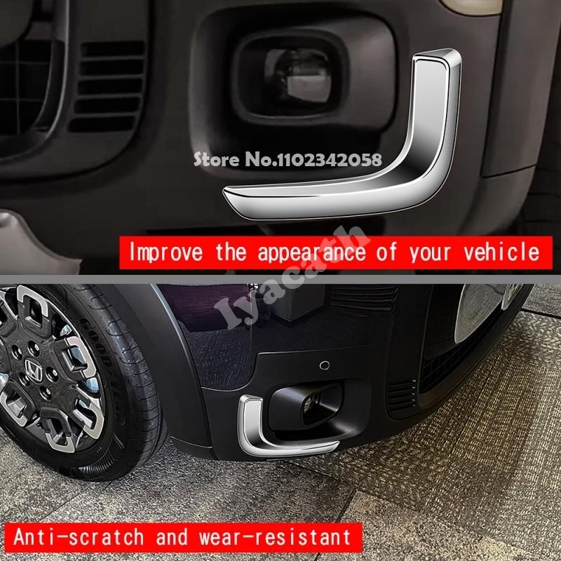 For Honda FREED CROSSTAR 2024 2025 ABS Front bumper Fog Light Frame Decoration foglamp circle Cover  Car Exterior Accessories