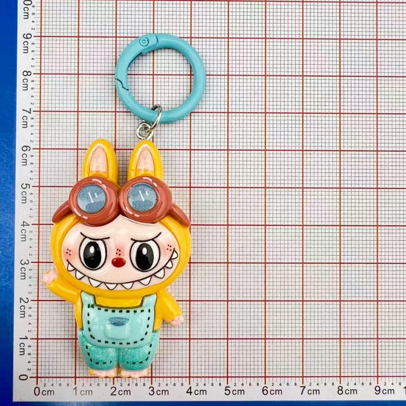 Adorable Large Labubu Cartoon Keychain Pendant for Girls' Bags & Backpacks