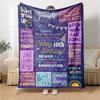 Alles Gute zum 10. Geburtstag! Geschenkdecke Ultra-Weiche Decke für Sofa Couch Büro Bett Picknicks Ideal für Alle Jahreszeiten Moderner Stil Perfektes Geschenk Freunde Y2