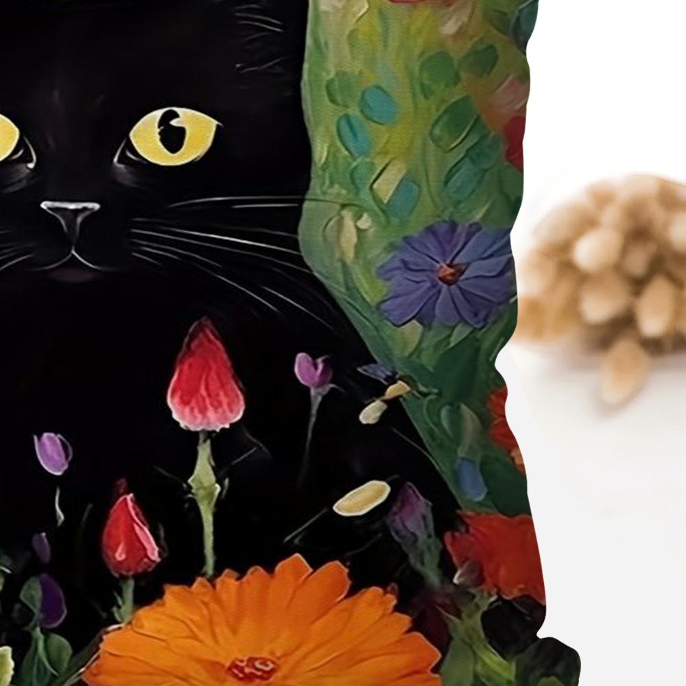 1Pcmatisse Monet Art Black Cat Animation Pillow Case Square Pillow Bedroom Sofaleisurecomfortcarlivingroom Home Decoration 40X40