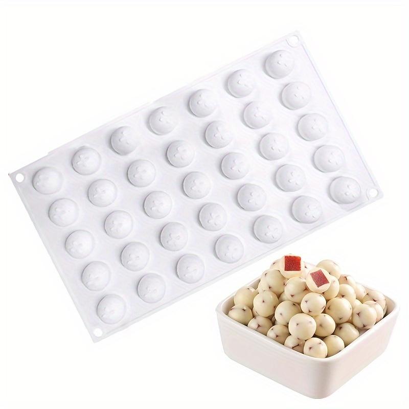 Mini-Silikonformen in runder Kugelform, Kuchendekorationswerkzeuge, Schokoladenform, Eiswürfelform, Herstellung von Gelee-Mousse-Dessertform