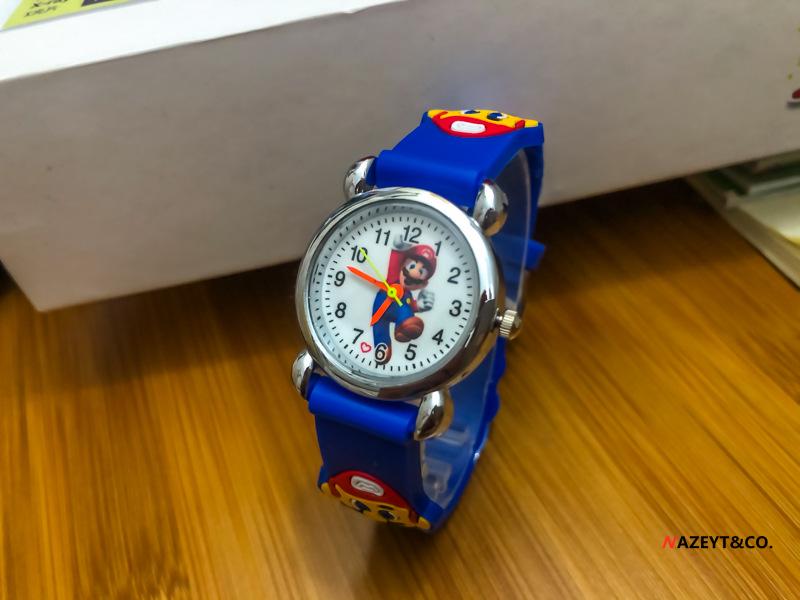 3D Silicone Cartoon Quartz Watch for Kids