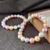 Vintage Morandi Color High Quality Strong Highlight Imitation Pearl Bracelet Bracelet