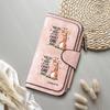 Cute Giraffe Print Long Wallet Fashion Casual Large Capacity Card Holder Portable PU Leather Purse