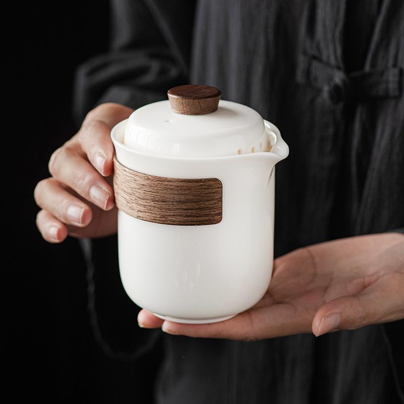Kung Fu tea set retro coarse pottery portable travel tea set premium packaging outdoor set commemorative