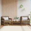 Vidaxl Garden Chairs, 2 Pcs, Honey Brown, Solid Pine Wood