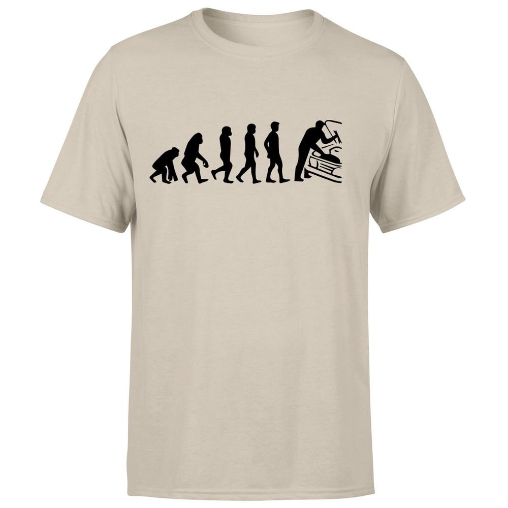 Mechanic Evolution Unisexs T Shirt Funny Car Garage Repair Engineer Retro Tee Top
