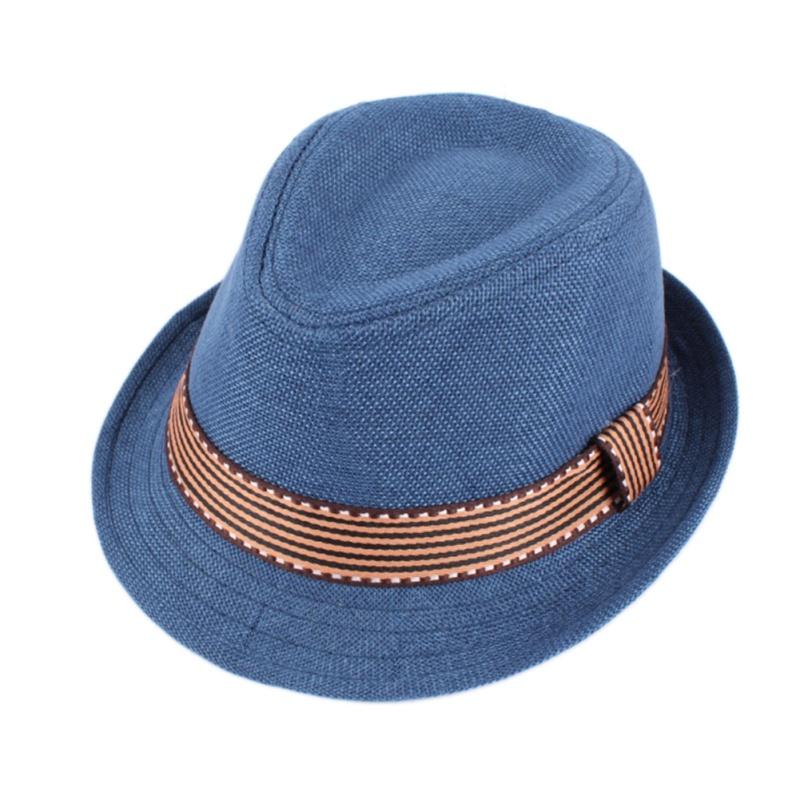 Autumn Boys Girls Children Solid Sun Hats Caps Toddler British Jazz Style Fedoras Headwear