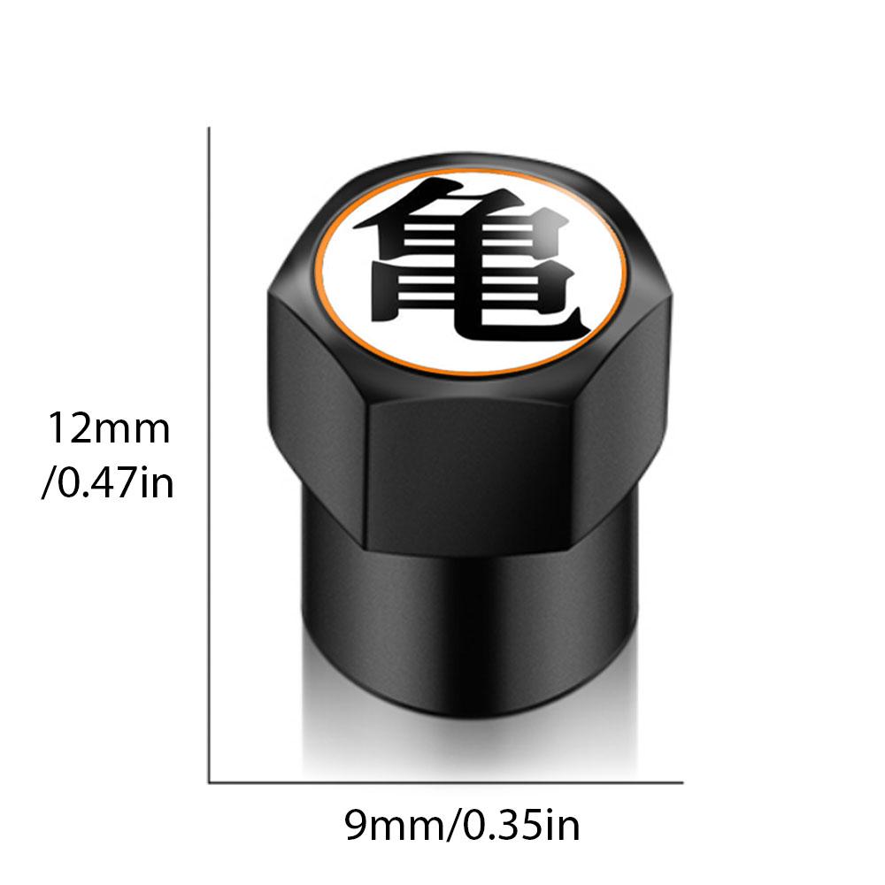 4 ks/sada Univerzální Anime Auto Moto kolo Plášť kola Krytka ventilku Prachový kryt Krytky dříku ventilku auta Krytky dříku auta Stylingové doplňky do auta