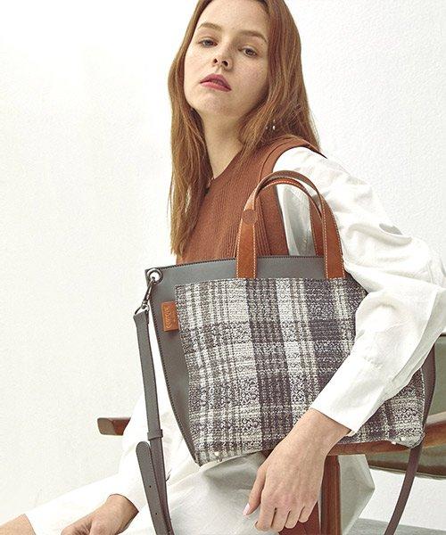 Quisque De Nimes Pattern Tote (Check)