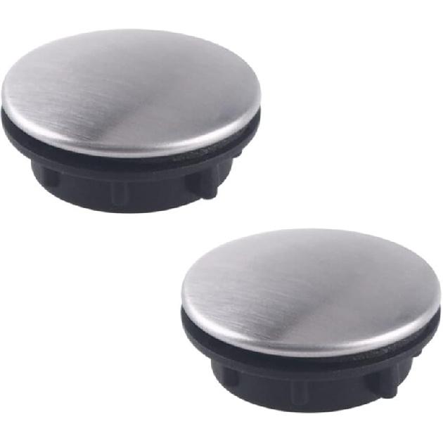 2 Pack Sink Tap Hole Cover Kitchen Faucet Hole Cover Stainless Steel-45mm
