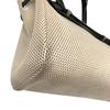 Used Hermes Herbag Cabas PM Tote Bag Canvas Beige Black Authentic 1190