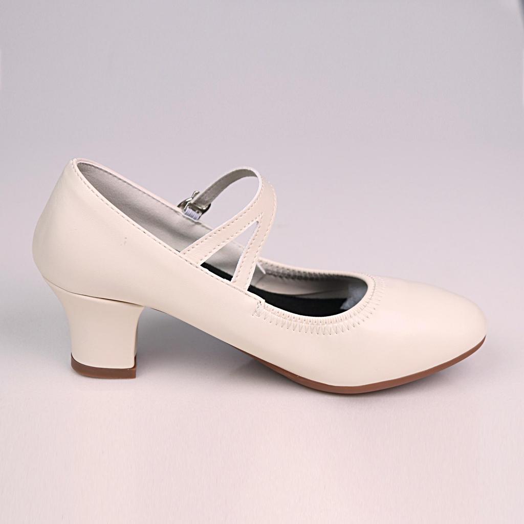 Teslyta Women's Mid-Heel Ballroom Dance Shoes - Breathable, Soft Sole, Lightweight