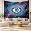 Chelsea FC Wall Tapestry, Soft Fabric Wall Hanging, Decorative Backdrop For Bedroom Home Wall Art