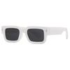 2025 European Men's Stylish Square Sunglasses with Thick Frames and Rivet Detail