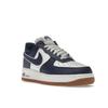 Nike Air Force 1 07 LV8 College Pack - Midnight Navy Herren Sneakers Blau Segel Mittel-Gummi-Braun DQ7659-101