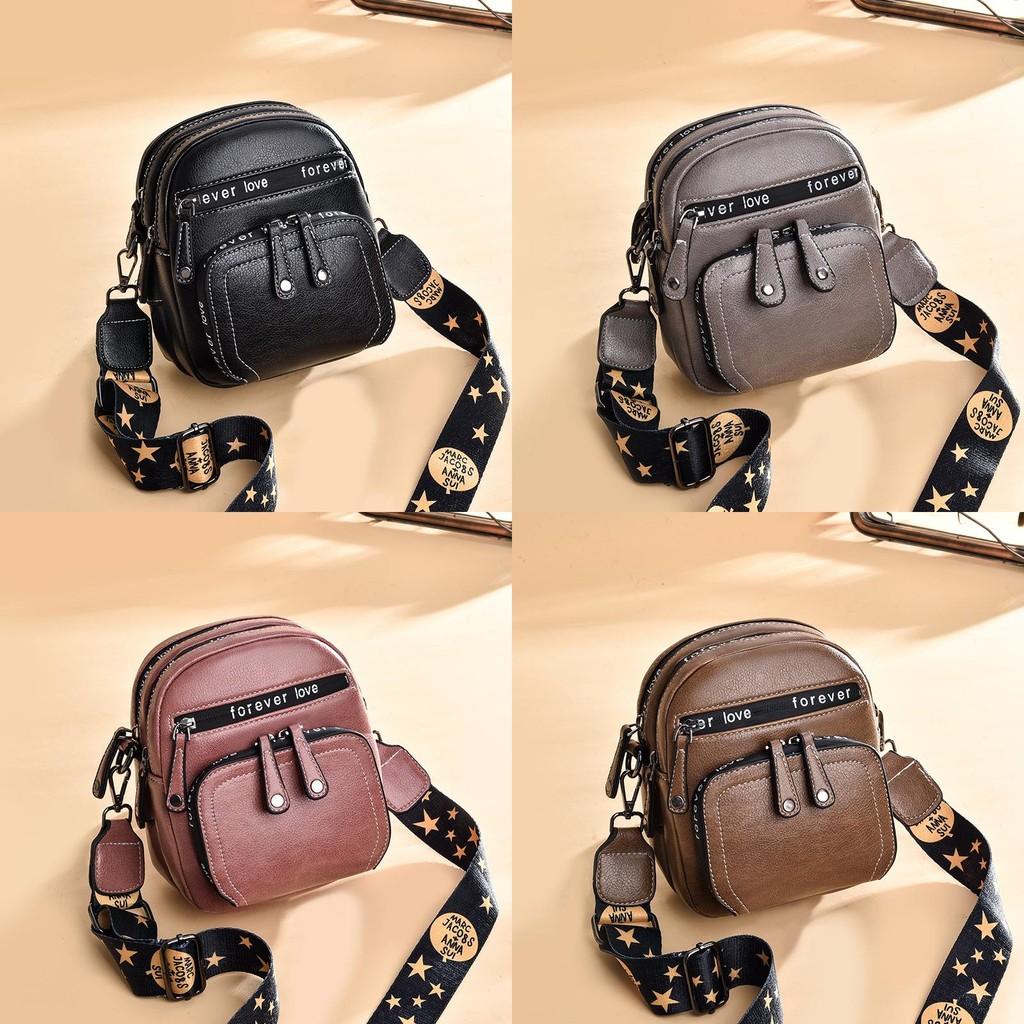 Stylish Mini Round Pu Shoulder Bag For Women In Black Gray Pink Coffee Red And Yellow