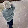 Korean Children's Clothing Winter Boys Girls Color Coat Plus Velvet Padded Jackets