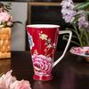 Fortschrittlicher Knochenchina Wasserbecher Große Kapazität Blumenteetasse Teetasse Kreativ Haushalts Keramik Bürobecher
