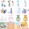 Perfect 1:12 Dollhouse Miniature Glass Vase Transparent Storage Jar Flowerpot Home Garden Decor Handcrafted Accessories