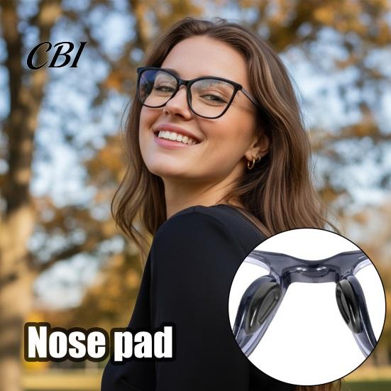 Weiche Nasenpads 25 Paar Brillenpolster mit Kleberückseite, Rutschfeste Aufklebe-Brillenpolster, Bequeme Silikon-Griffe, D-Form für Sonnenbrillen