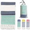 Turkish Beach Towels, 39 X 71 Inch Oversized Beach Towel Quick Dry Sand Free Turkish Bath Towel for Beach Pool Gym and Bathroom