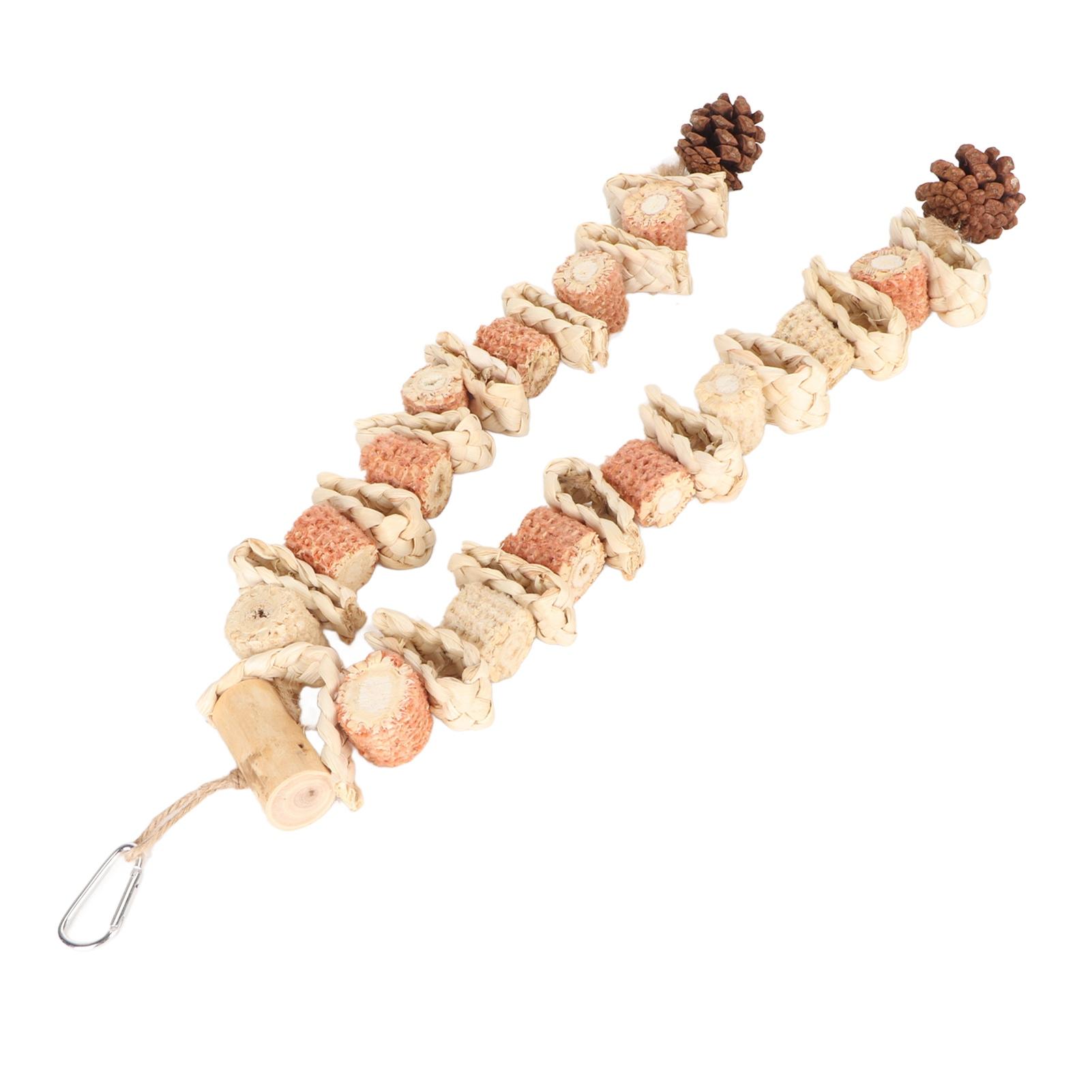 

Игрушка для жевания птиц, стачивание клюва, снятие скуки, початок кукурузы, сосновая шишка, игрушка-кусалка для птиц, для средних и крупных птиц