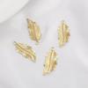 1pc Brass Leaf Charm Pendant for Earring Necklace DIY Jewelry Making