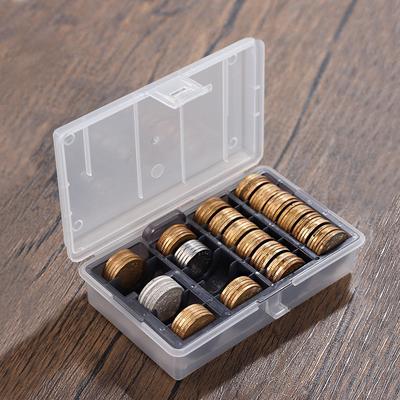 1Pcs Coin Box Clear Round Coin Cases Storage Capsules Display Cases Protection Organizer Collectibles Gifts Holder