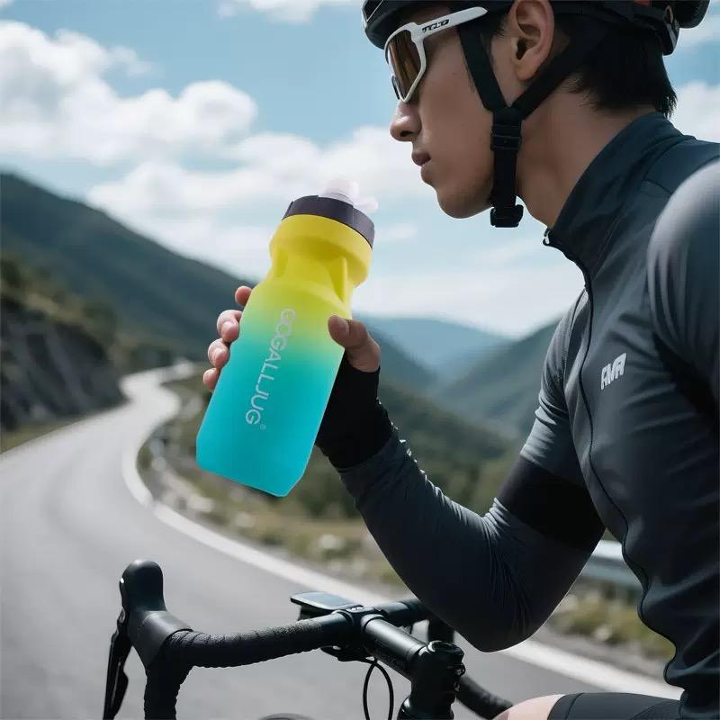 610ml Bike Bottle Portable Cycling Water Bottles with  Dust Cover Outdoor Sports  Bottle