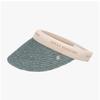 Helen Kaminski Bianca Sea Glass Natural Logo Visor Sun Cap Hat50265