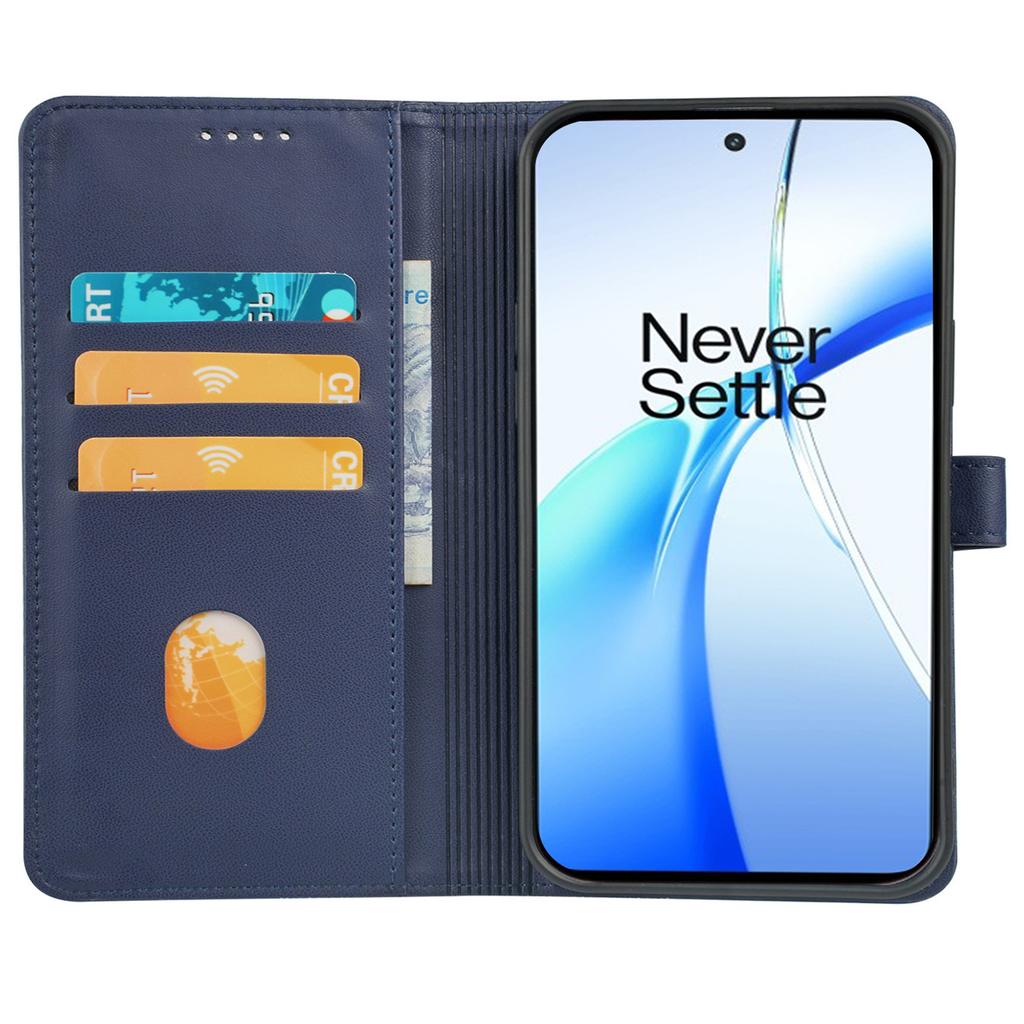 For OnePlus 12R 5G/Ace 3 5G Case Magnetic Clasp Four Leaf Clover Leather Phone Cover