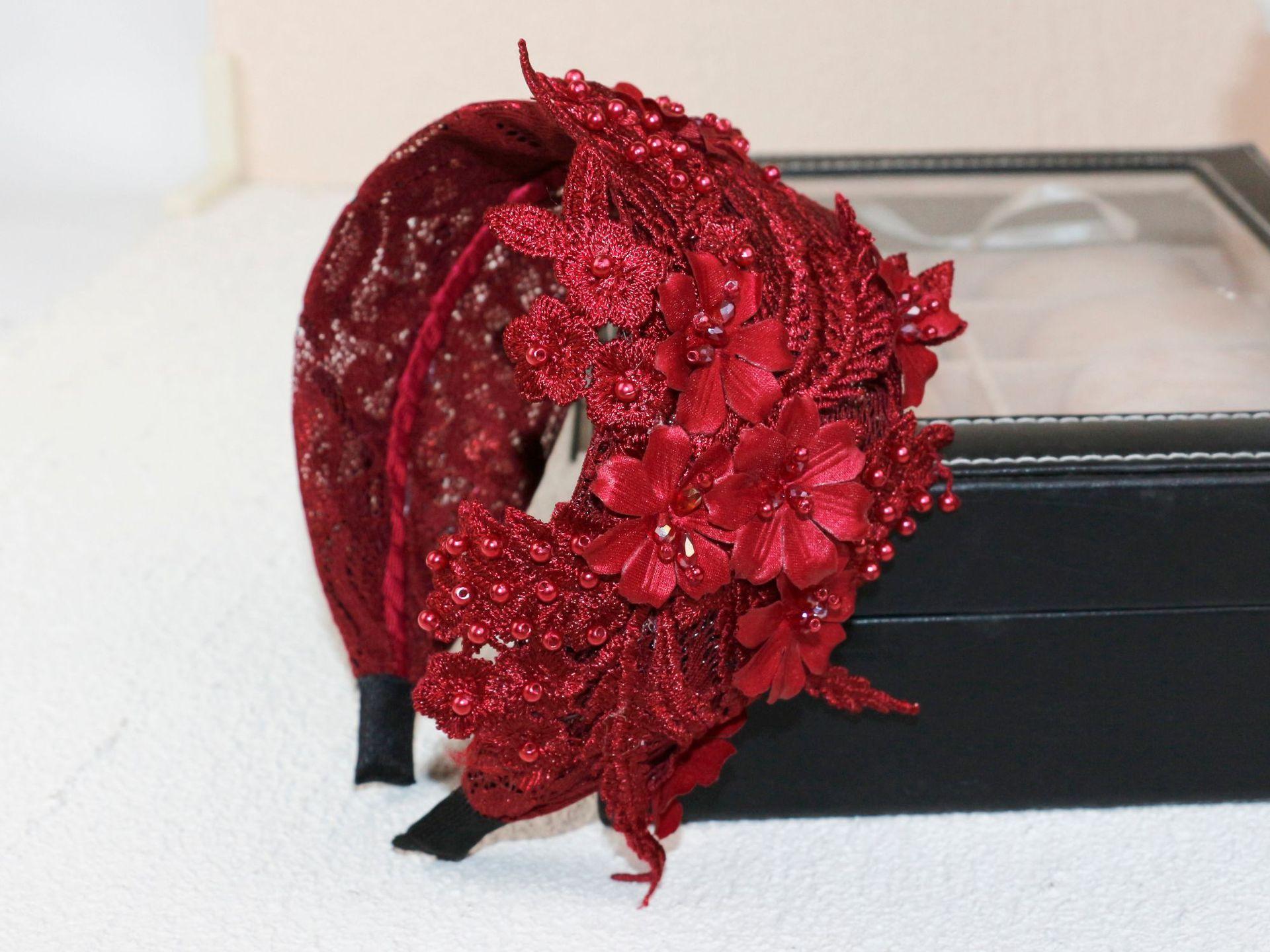 

Lace Fascinators Headband for Women Tea Party Hat Brides Birdcage Veil Headband 1920s 50s Accessories Church Hats Headwear