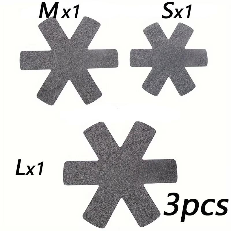 

3-12Pcs Pot and Pan Protectors Pot Dividers Pad Non-woven 3 Sizes Pans Separator Pads for Protecting Separators Pads Cookware L