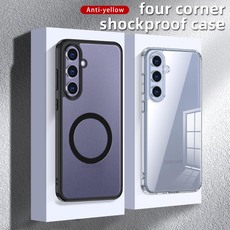 Samsung S25 Ultra Transparent Magnetic Phone Case, A17/S25FE Compatible, Anti-Drop, Skin-Feel Protection