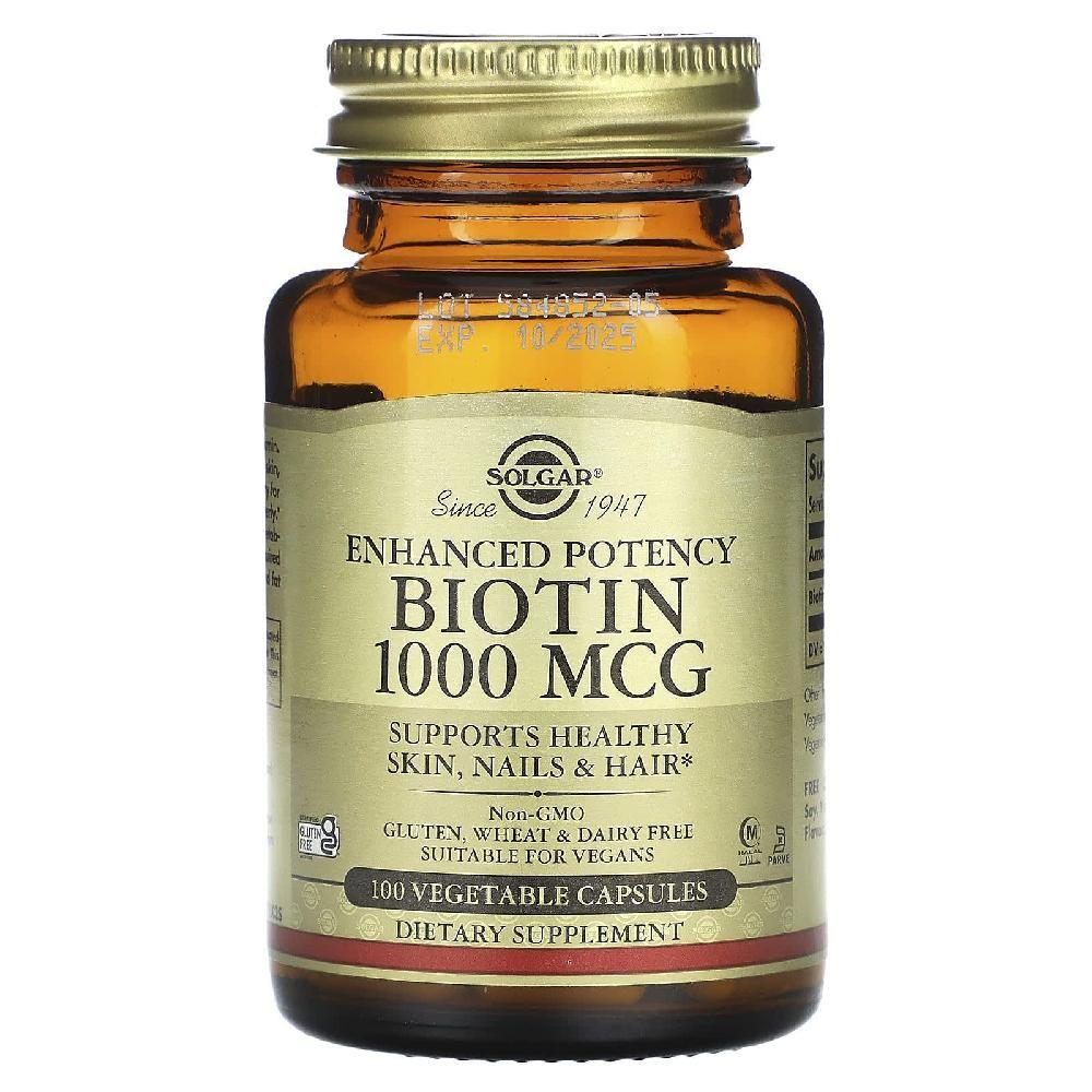 Biotin 1000mcg Vitamin B7 Capsules 100 Tablets 1 pcs