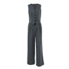 Womens 2026 Business Casual 2-Piece Set Sleeveless Blazer Vest Long Pants Solid Color Office Wear