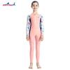 Kids Girls UV Protection Rash Guard Swimsuit Long Sleeve One-Piece Dive Suit Swimming Snorkeling Water Sports