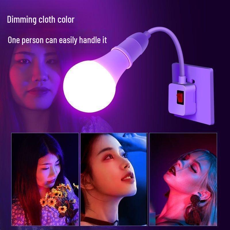 RGB Colorful Dimming E27 LED Bulb with Remote Control and Memory