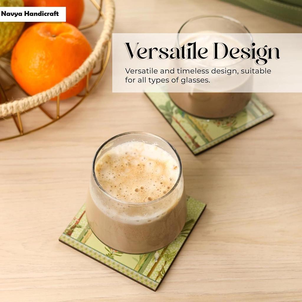 Leather Coasters - Tea Coaster - Dining Table Decor Accessories - Coster Set For Dining Table For Hot Pots