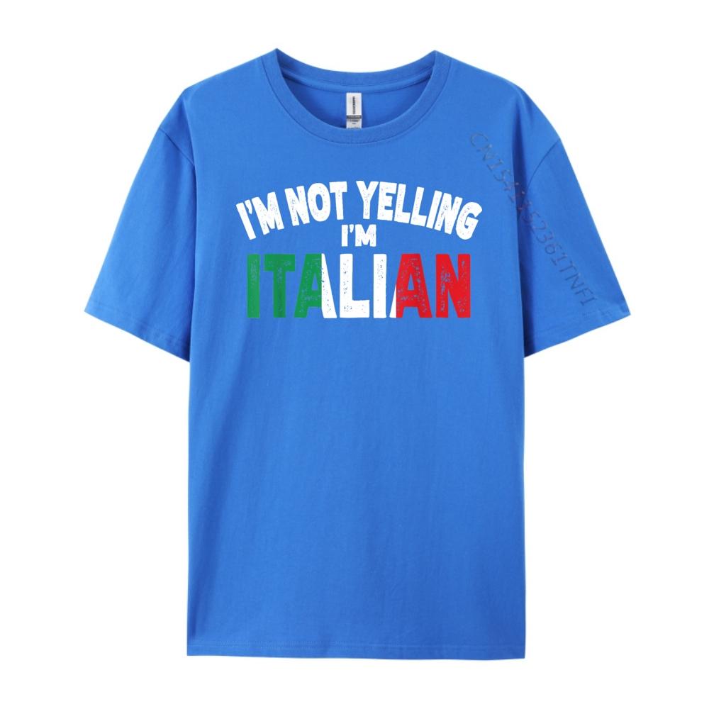 Ich schreie nicht, ich bin Italiener Lustiges italienisches Erbe Geschenk Luxus Designer WEICH Harajuku Übergroß Normal