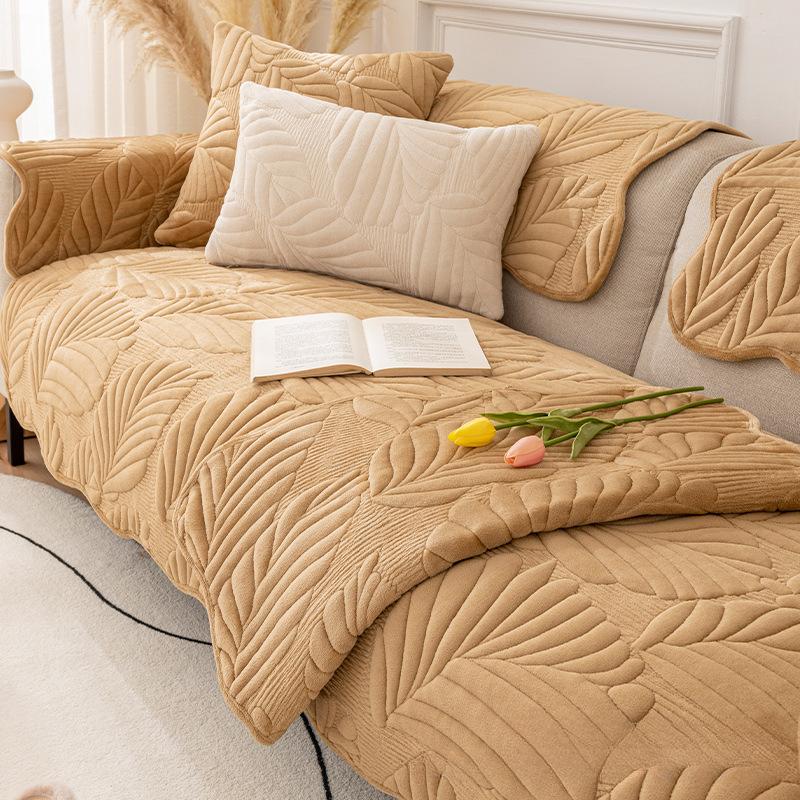 

Простая современная зимняя плюшевая диванная подушка для гостиной, нескользящая подушка, спинка, подлокотник, полотенце, чехол для дивана, ткань 70*70