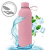 Bidon Butelka Termiczna 500Ml Stal Nierdzewna Soft Touch Jasny Róż