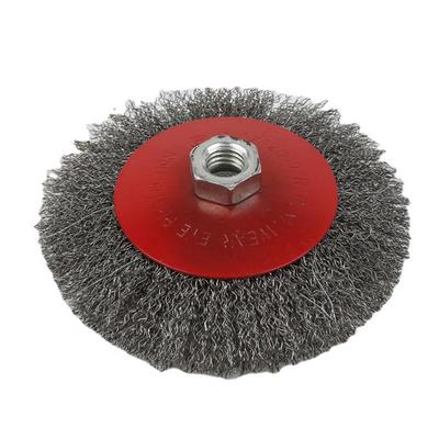 100/115/125mm Rust Removal Polishing Cleaning Paints Disc-shaped Steel Wire Wheel For Angle Grinder Bench Grinder