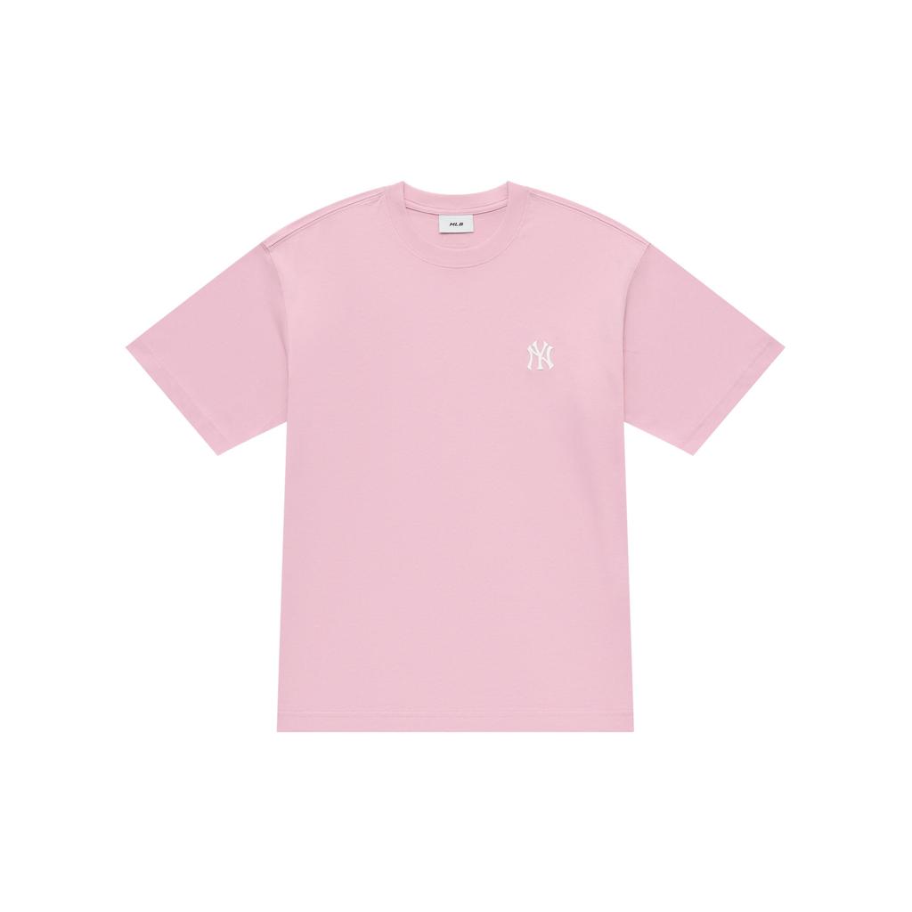 MLB New York Yankees Basic Collection 25SS T Shirt Unisex Pink 3ATSB6453-50PKM