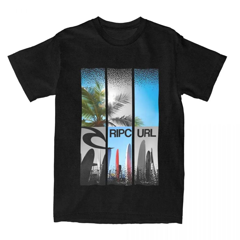 Verkoop Rip Live The Search Beauty Krul Logo Heren T-shirt Zomer Verbazingwekkende Kwaliteit Katoenen Top Tee Man Groot Koppel Bedrukt T-shirt