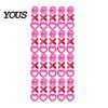 Style Braid Charms 60Pcs Hair Accessories, Heart Letter Shape Rings, Large Hole Design Thick Jewelry Beads for Braids Dreadlocks