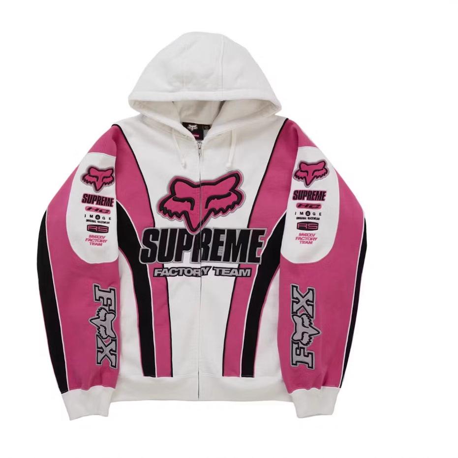 New digital 3D printing zipper Y2K sweater jacket for men and women