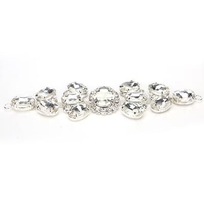 Elegante Kristall Strass Kette Band DIY Bastelzubehör zum Nähen Hochzeitskleider Taschen Schuhe Typ 1