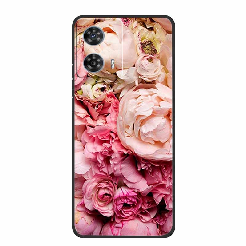 Phone Case For Motorola Edge 50 Fusion Back Cover Case Black Silicone Soft Coque For Moto Edge 50 Fusion Case 6.7" Funda Shell
